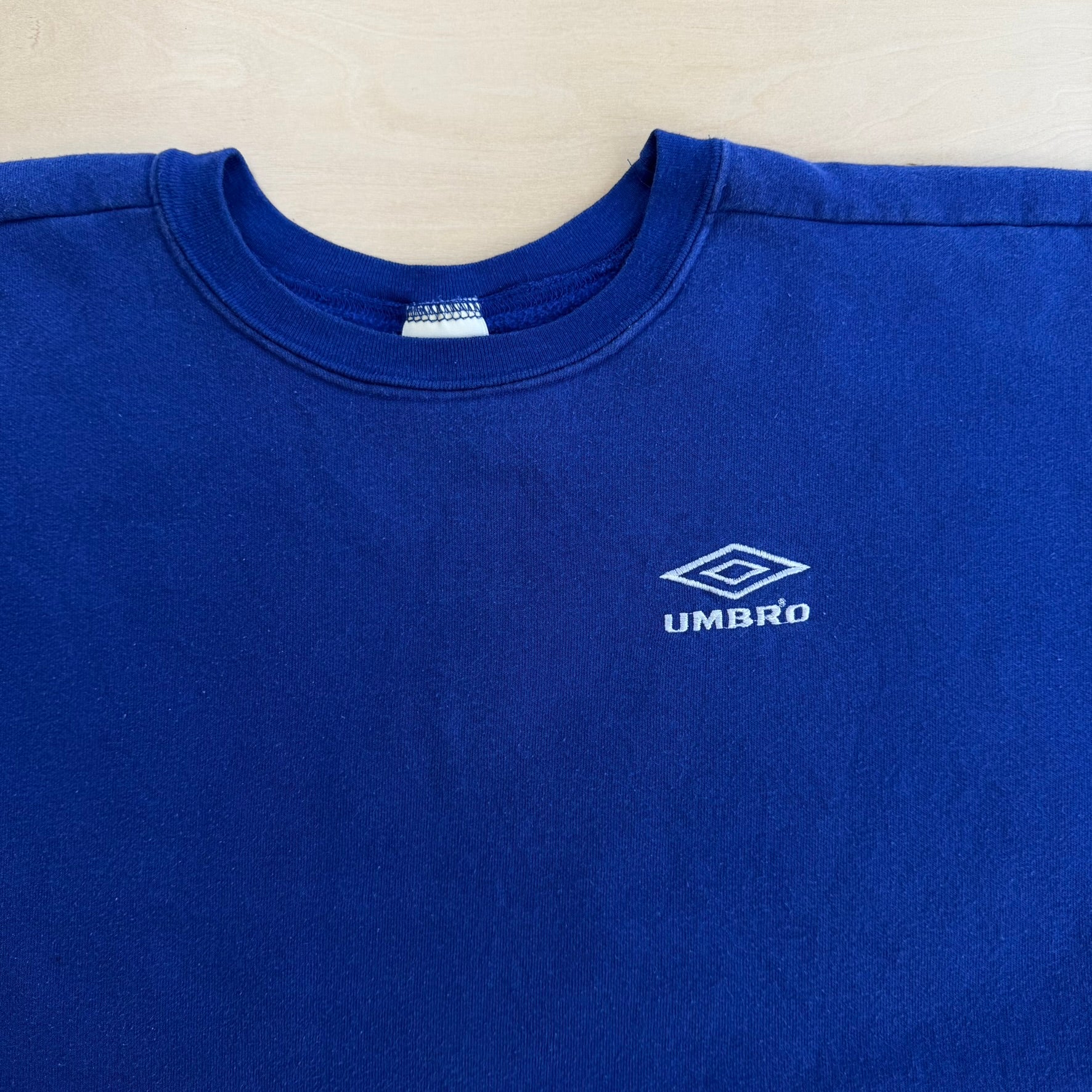 J- Vintage 90s Umbro Embroidered Logo Made In USA Crewneck - 2XL