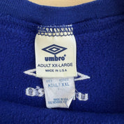J- Vintage 90s Umbro Embroidered Logo Made In USA Crewneck - 2XL