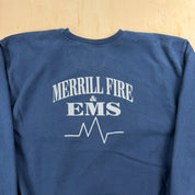 J- Vintage Champion Reverse Weave Merrill Fire Department Crewneck - XL