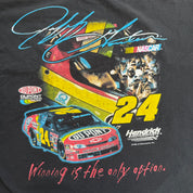 J- Vintage '98 Nascar Jeff Gordon Winning Is The Only Option Car Graphic Tee - L
