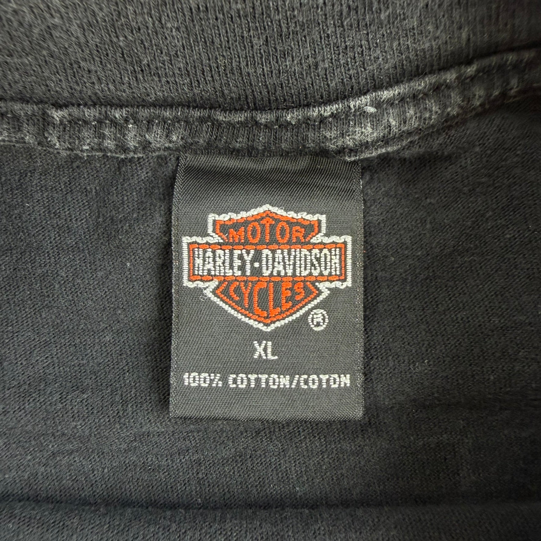 J- Vintage '98 Harley Davidson Temple Texas Graphic Made In USA Single Stitch Tee - XL