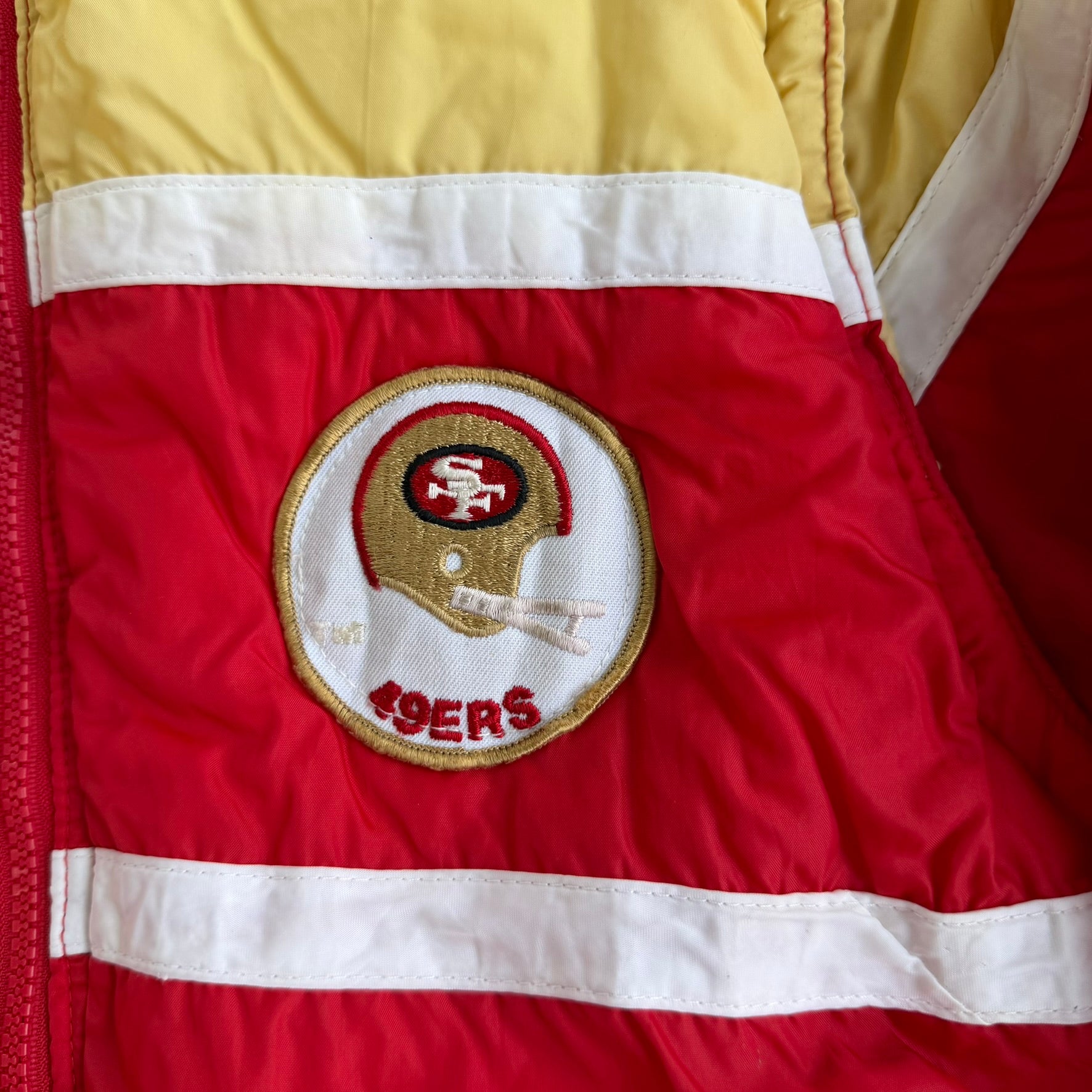 Vintage 90s Youth San Francisco 49ers NFL Removable Sleeves Winter Jacket - 16 (fits Youth S)