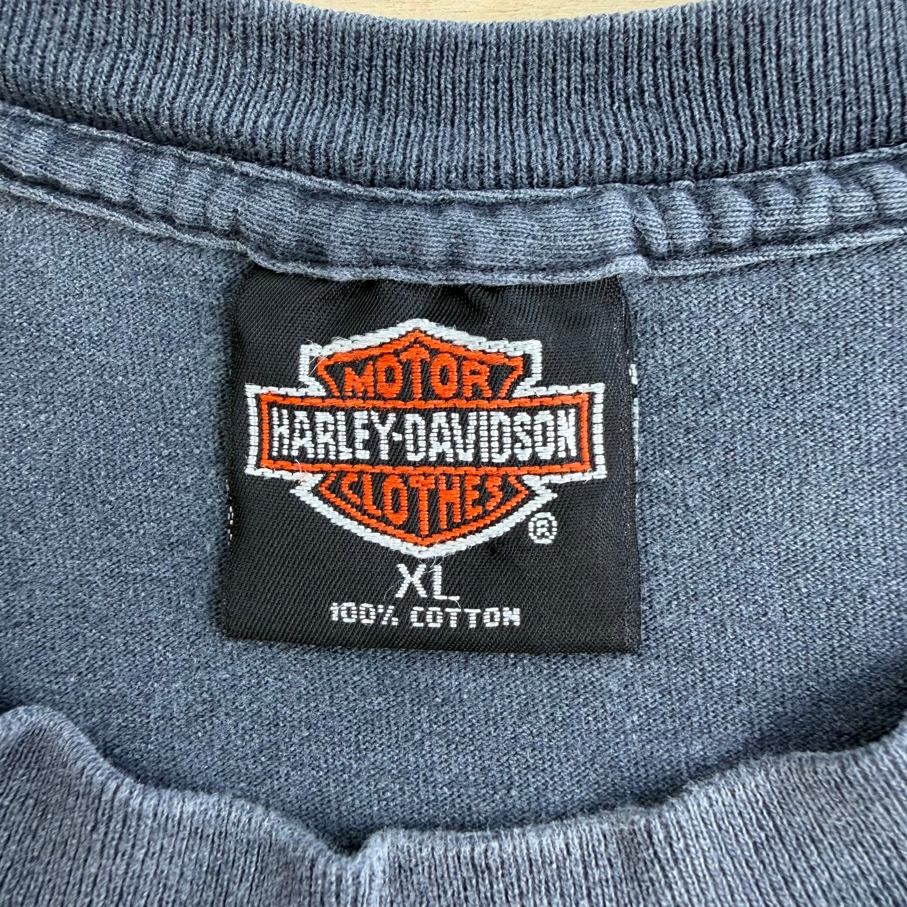 J- Vintage '93 Harley Davidson Honolulu Follow The Leader Graphic Made In USA Single Stitch Tee - XL