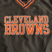 Vintage Cleveland Browns NFL Embroidered Text & Logo Pullover Lightweight Jacket - L