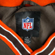 Vintage Cleveland Browns NFL Embroidered Text & Logo Pullover Lightweight Jacket - L