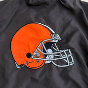 Vintage Cleveland Browns NFL Embroidered Text & Logo Pullover Lightweight Jacket - L