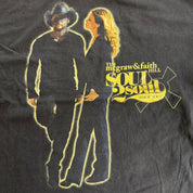 J- Vintage '07 Tim McGraw & Faith Hill Soul2Soul Tour Picture Tee - XL