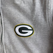 Vintage Green Bay Packers NFL Embroidered Logo Reversible Lightweight Sweatshirt Jacket - XL