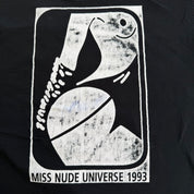J- Vintage '93 Miss Nude Universe I Saw Debra Dare Bare Graphic Single Stitch Tee - XL