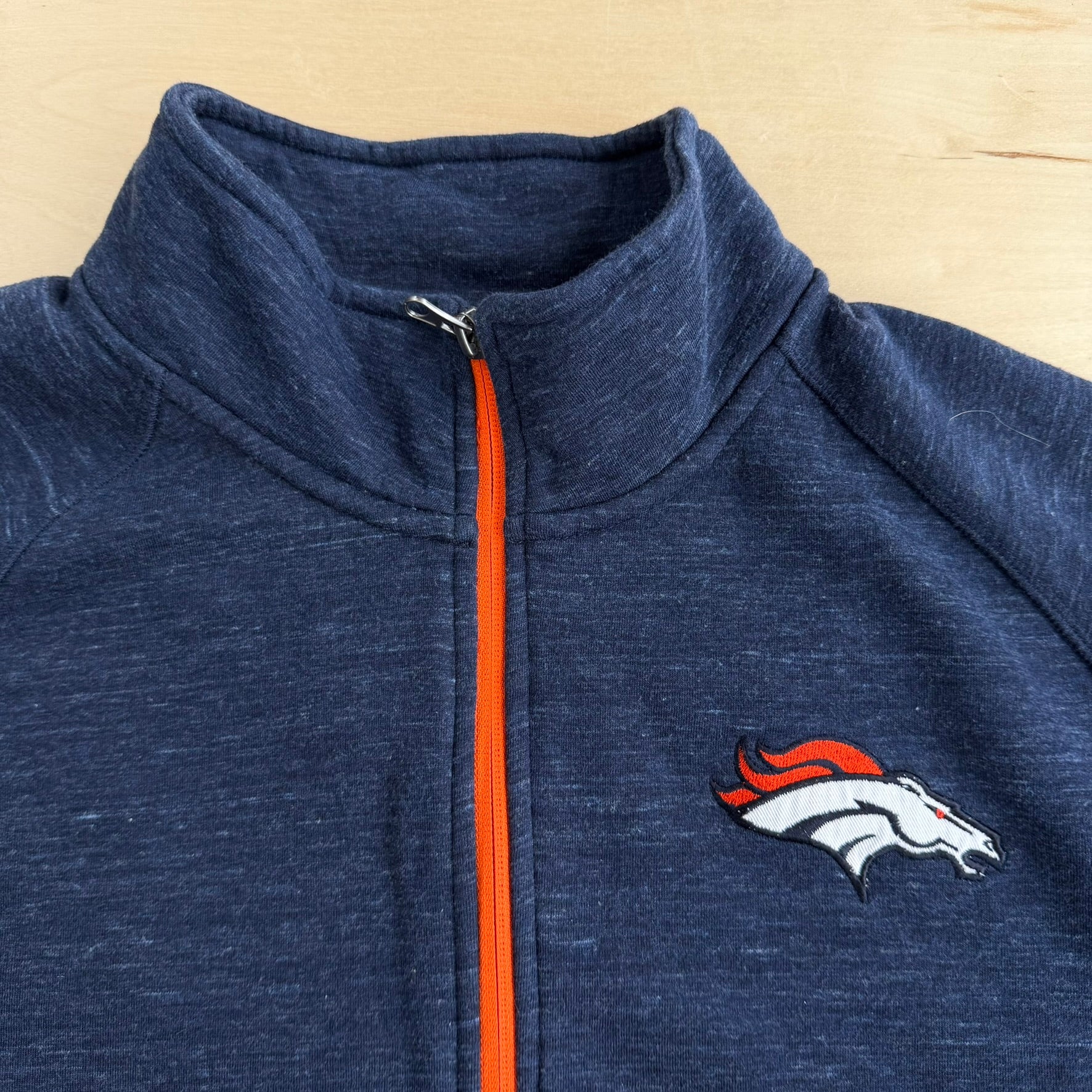 Vintage Denver Broncos NFL Embroidered Logo Lightweight Jacket - XL