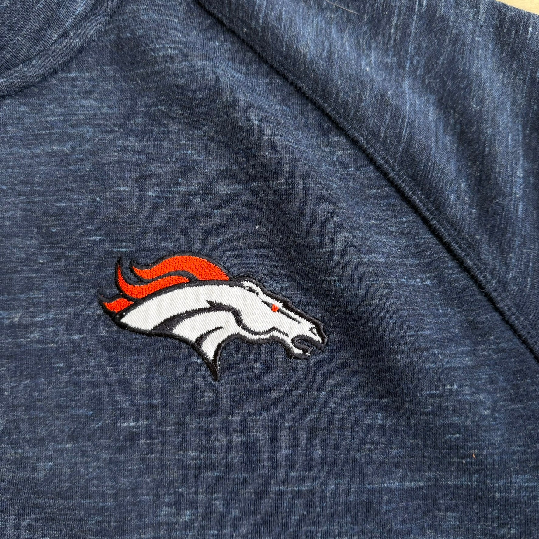 Vintage Denver Broncos NFL Embroidered Logo Lightweight Jacket - XL