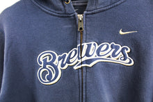 Load image into Gallery viewer, Nike MLB Milwaukee Brewers Embroidered Zip Up Hoodie
