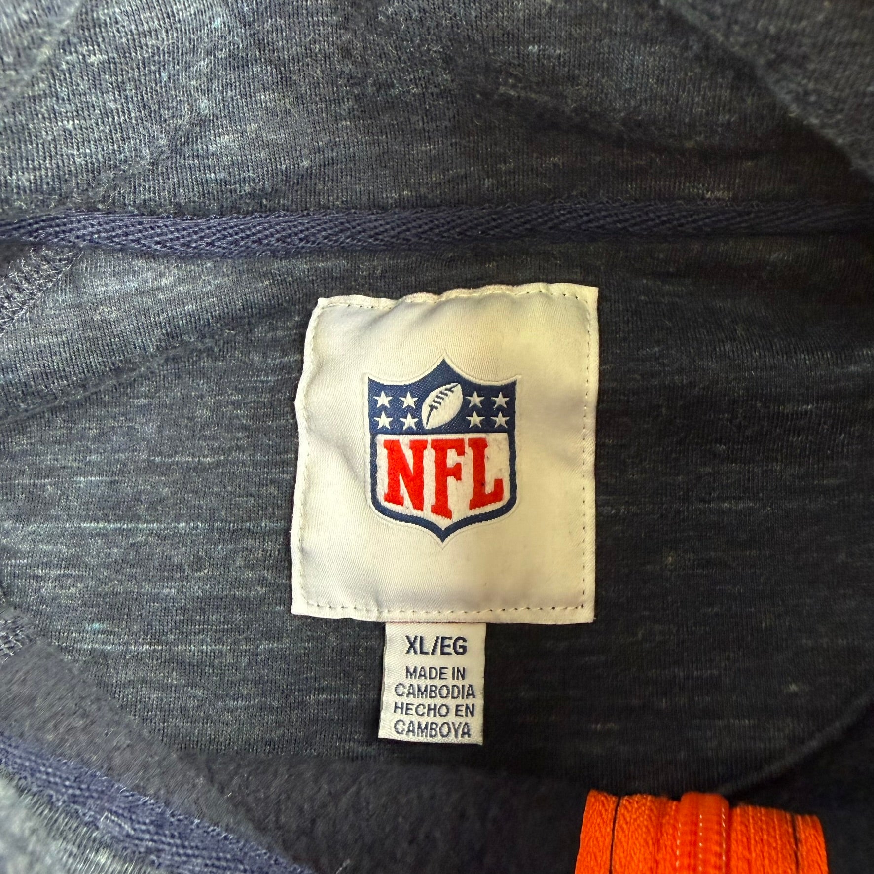 Vintage Denver Broncos NFL Embroidered Logo Lightweight Jacket - XL
