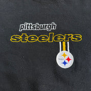 Vintage Pittsburgh Steelers NFL Logo Athletic Embroidered text & Logo Crewneck - L