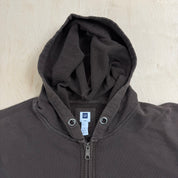 J- Vintage Gap Blank Brown Zip Up Hoodie - M