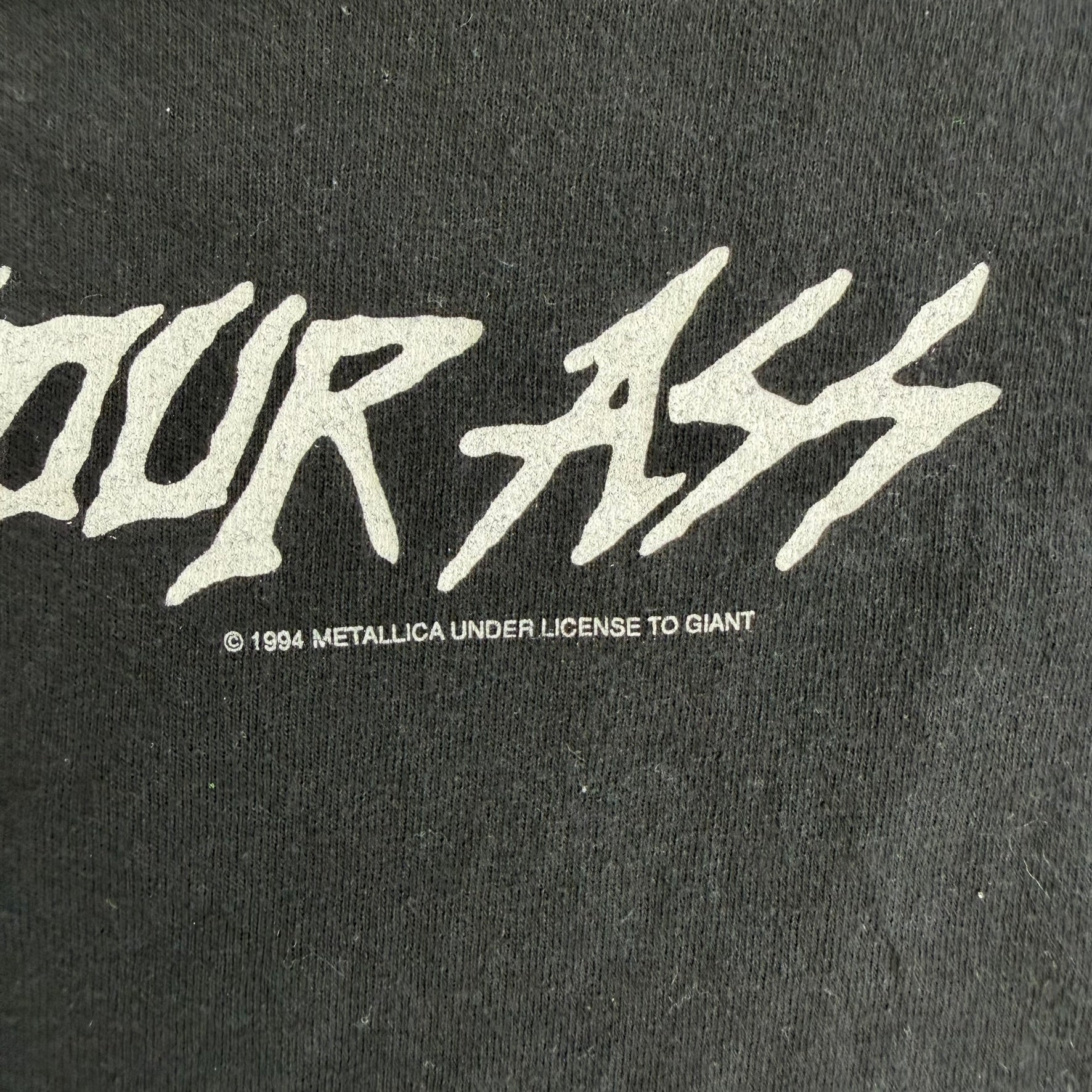 J- Vintage '94 Metallica Metal Up Your Ass Graphic Tee - XL