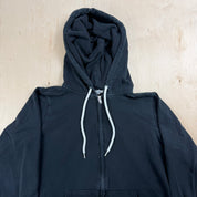 J- Vintage Gap Sweats Black Zip Up Hoodie - M
