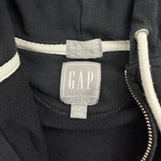 J- Vintage Gap Sweats Black Zip Up Hoodie - M