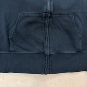 J- Vintage Gap Sweats Black Zip Up Hoodie - M