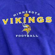 Vintage '00 Minnesota Vikings NFL Lee Text & Logo Crewneck - L