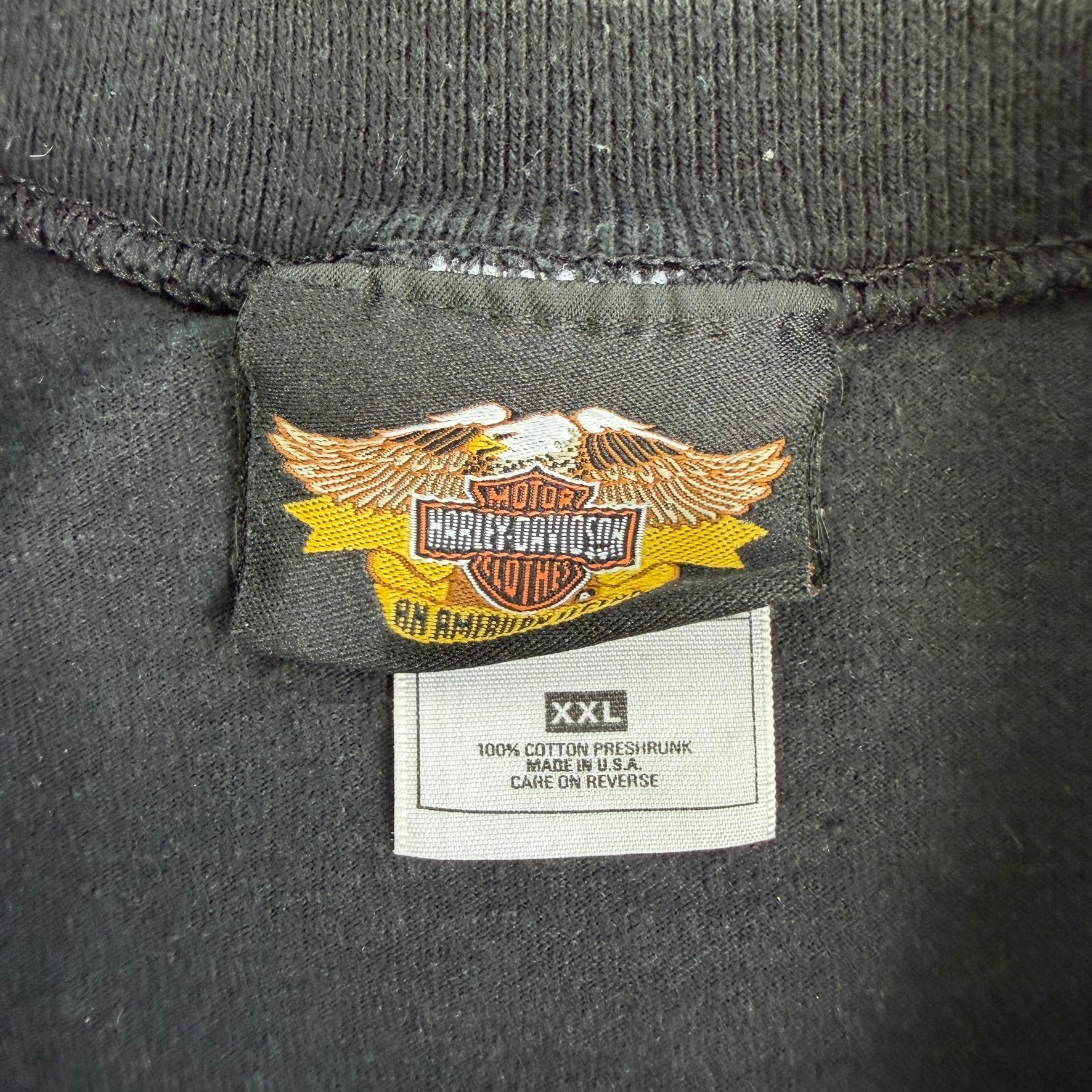 J- Vintage 90s Harley Davidson Motorcycles All Over Print Made In USA Tee - 2XL