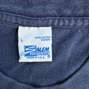 J- Vintage '95 Dallas Cowboys NFL Salem Sportswear Tag Jumbo Print Made In USA Single Stitch Tee - L