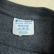 J- Vintage Champion Reverse Weave Dark Grey Crewneck - M