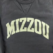 J- Vintage Champion Reverse Weave Mizzou Text Crewneck - S