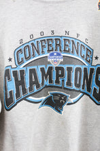 Load image into Gallery viewer, Vintage 03&#39; NFL Carolina Panthers NFC Champs Crewneck
