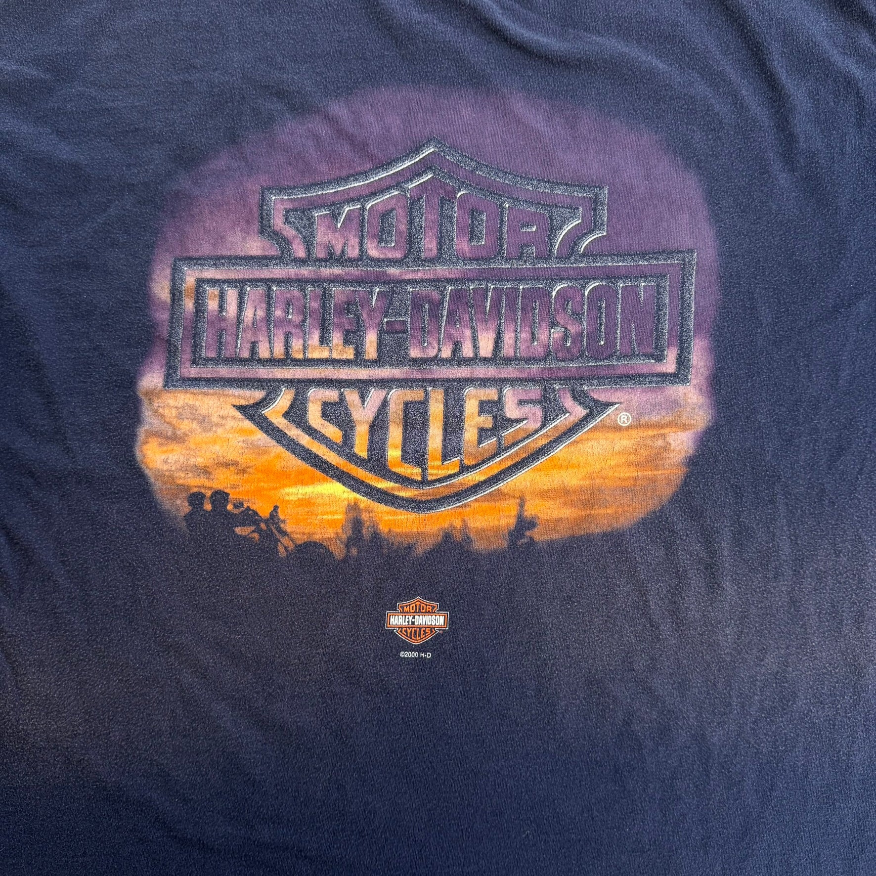 J- Vintage '00 Harley Davidson Ft Lauderdale Florida Graphic Made In USA Tee - XL