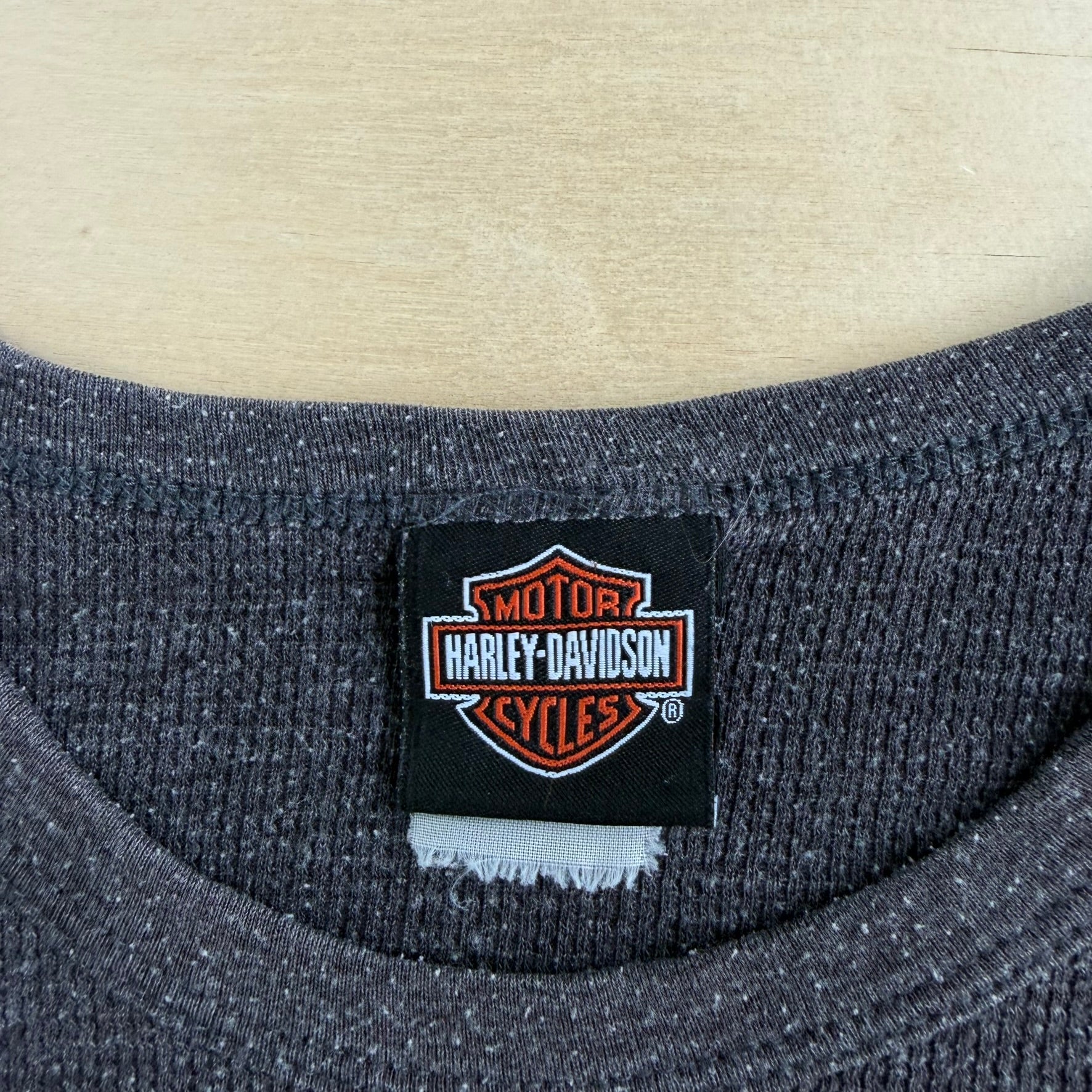 Vintage '06 Harley Davidson Atlanta Georgia Graphic Thermal Long Sleeve Tee - L
