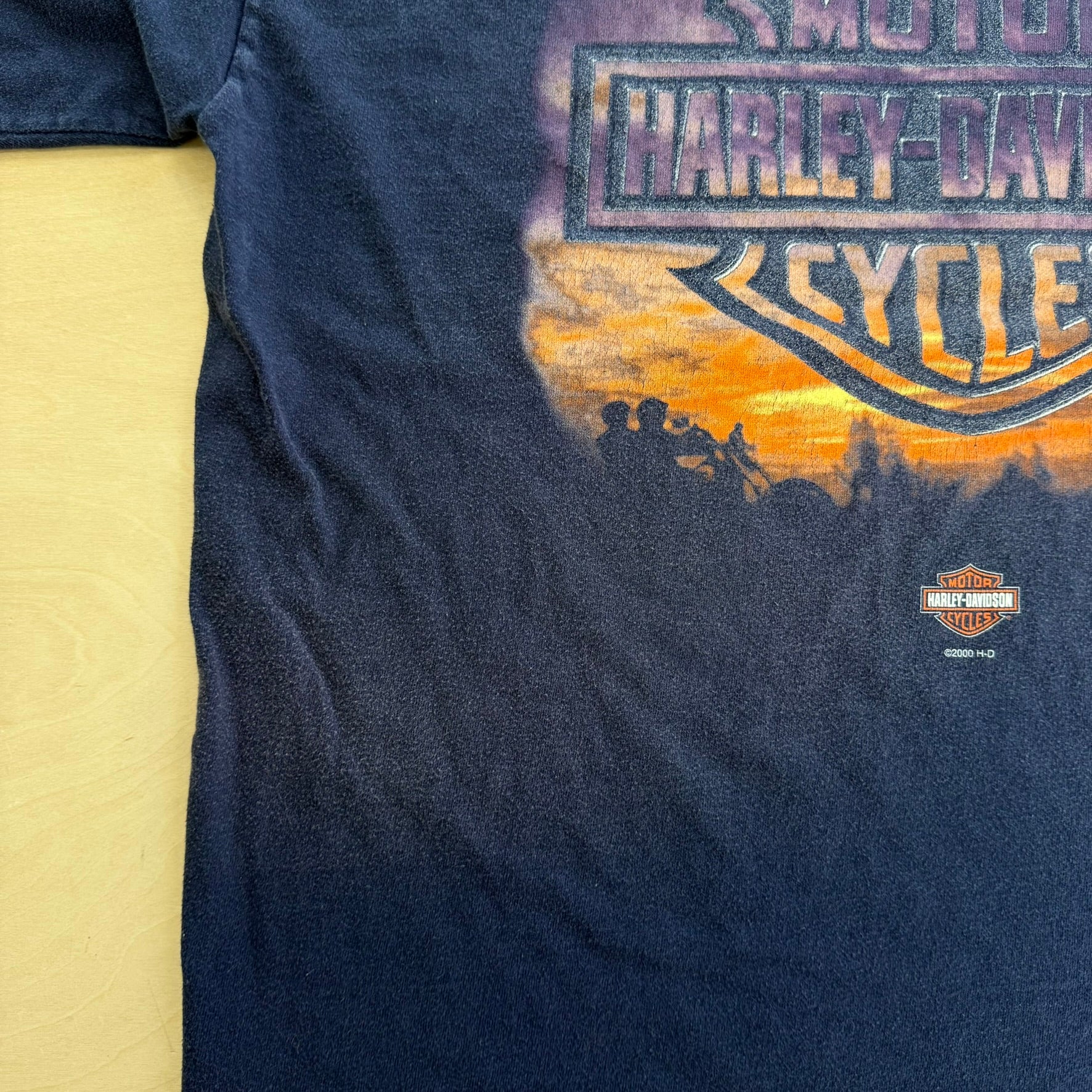 J- Vintage '00 Harley Davidson Ft Lauderdale Florida Graphic Made In USA Tee - XL