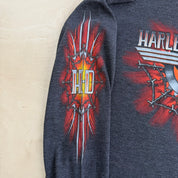 Vintage '06 Harley Davidson Atlanta Georgia Graphic Thermal Long Sleeve Tee - L