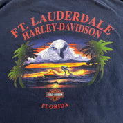 J- Vintage '00 Harley Davidson Ft Lauderdale Florida Graphic Made In USA Tee - XL