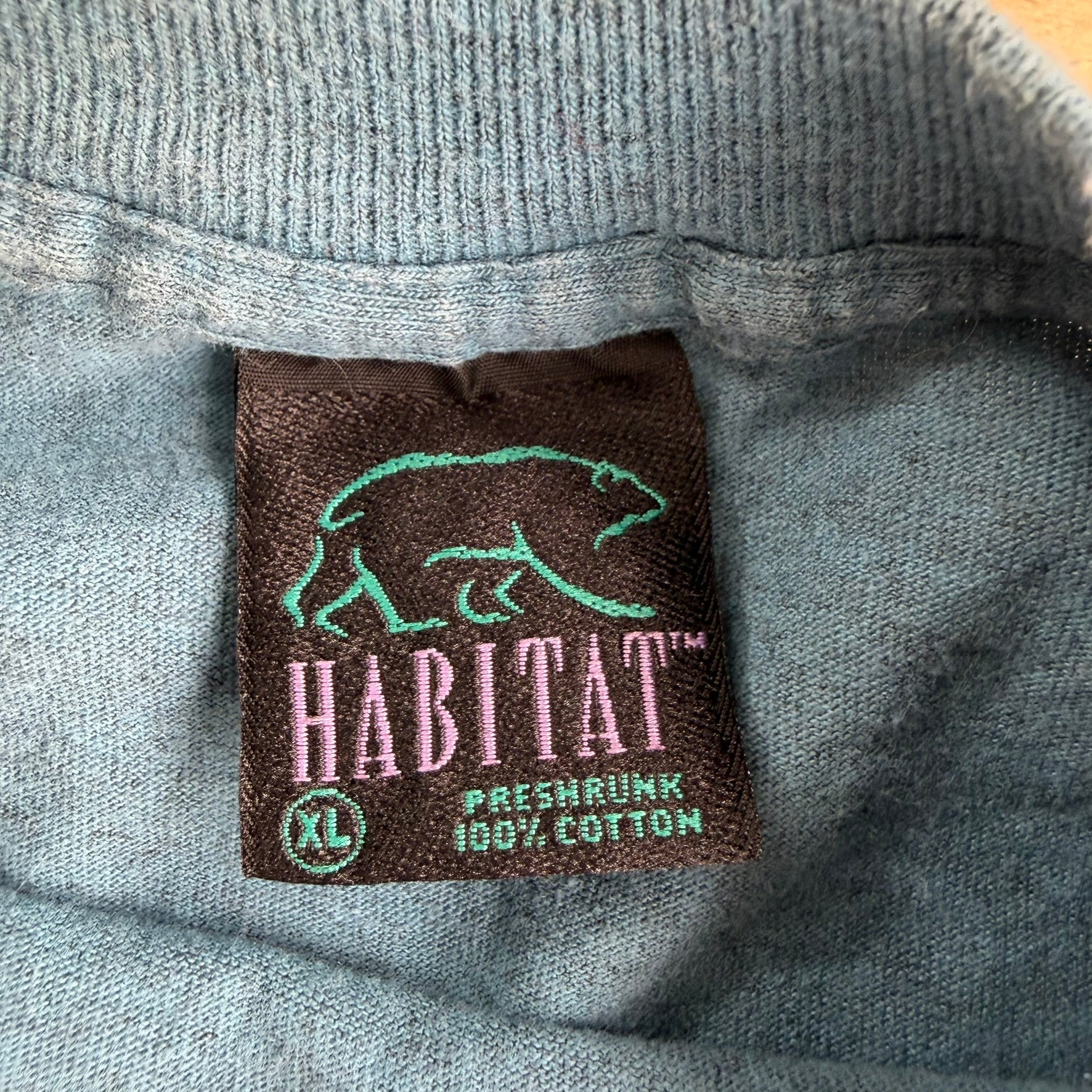 Vintage 90s Habitat Kiptopeke Turtles All Over Print Graphic Made In USA Single Stitch Tee - XL