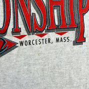 J- Vintage '92 University Of Massachusetts NCAA Basketball Championship Made In USA Single Stitch Tee - XL
