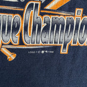 J- Vintage '98 New York Yankees MLB American League Champions Graphic Logo 7 Tee - XL