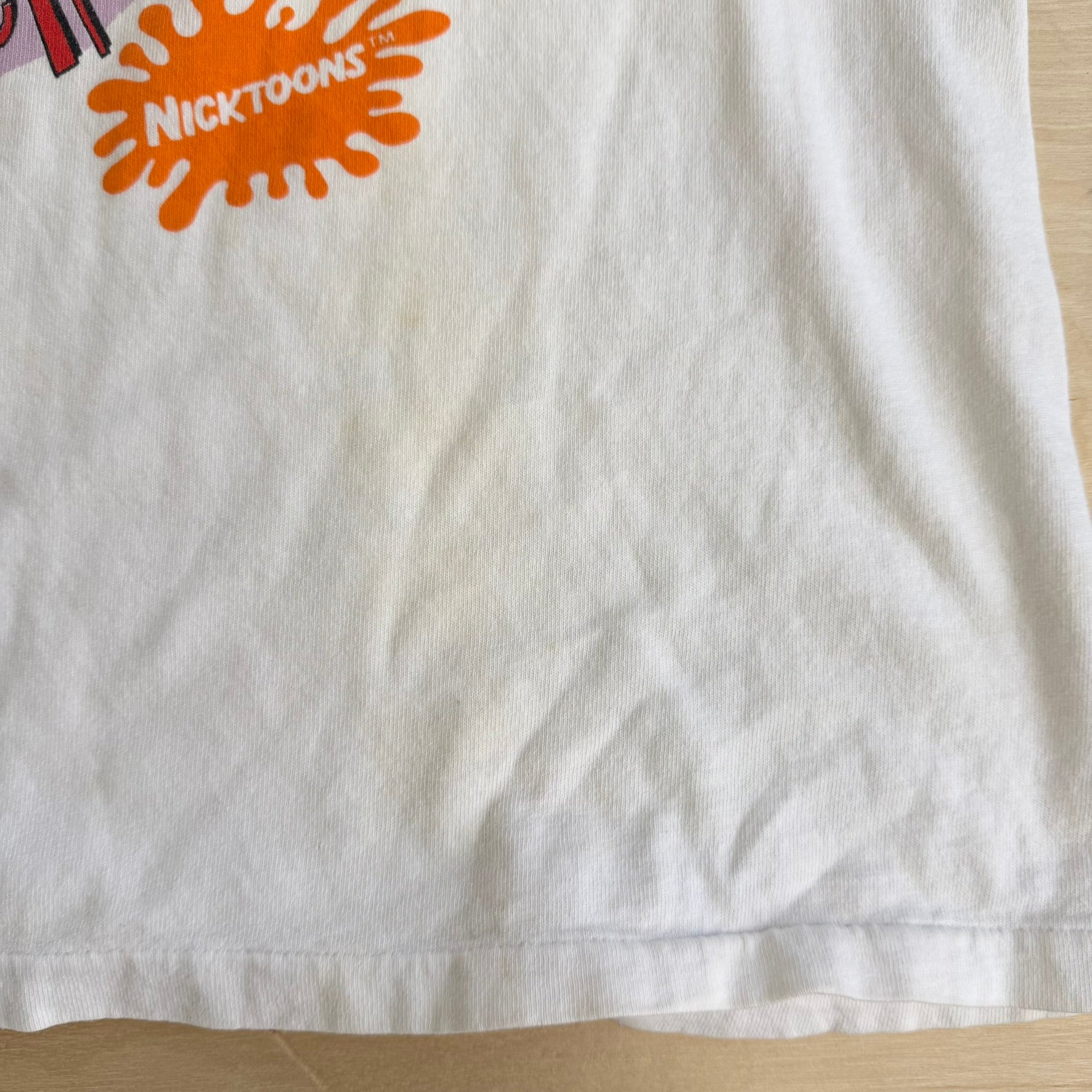 J- Vintage '92 The Ren & Stimpy Show Happy Joy Graphic Single Stitch Tee - XL