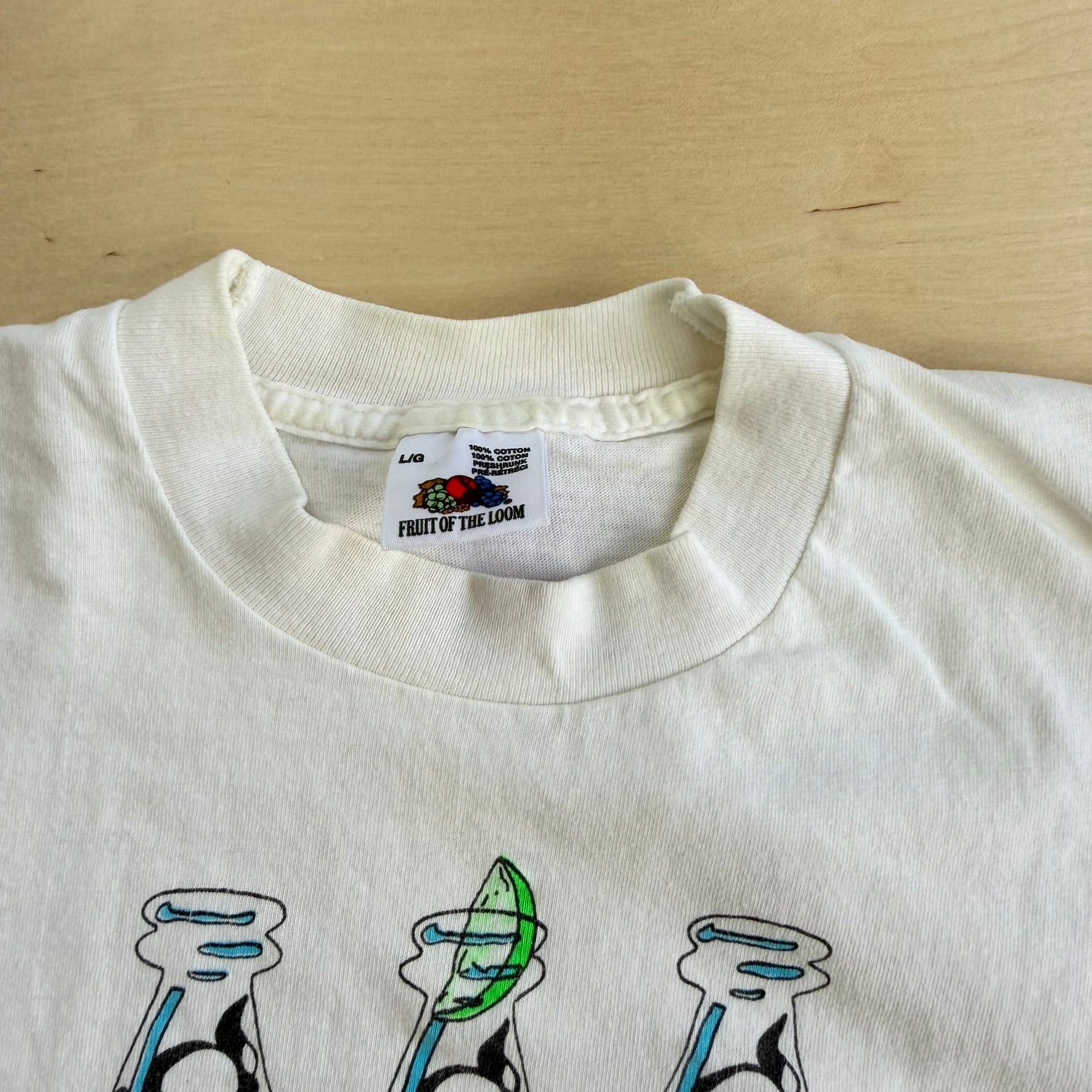 J- Vintage '88 Cowrona Extra Cartoon Beer Single Stitch Tee - L