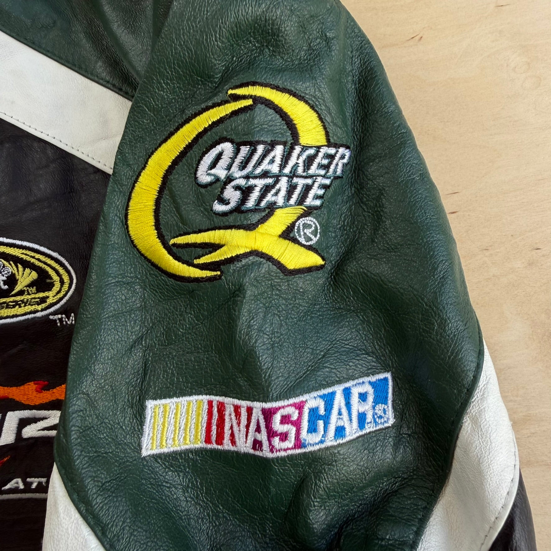 J- Vintage '09 Nascar Sprint Cup Series Dale Earnhardt Jr. Amp Energy Leather Jacket - XL