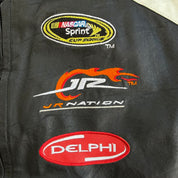 J- Vintage '09 Nascar Sprint Cup Series Dale Earnhardt Jr. Amp Energy Leather Jacket - XL