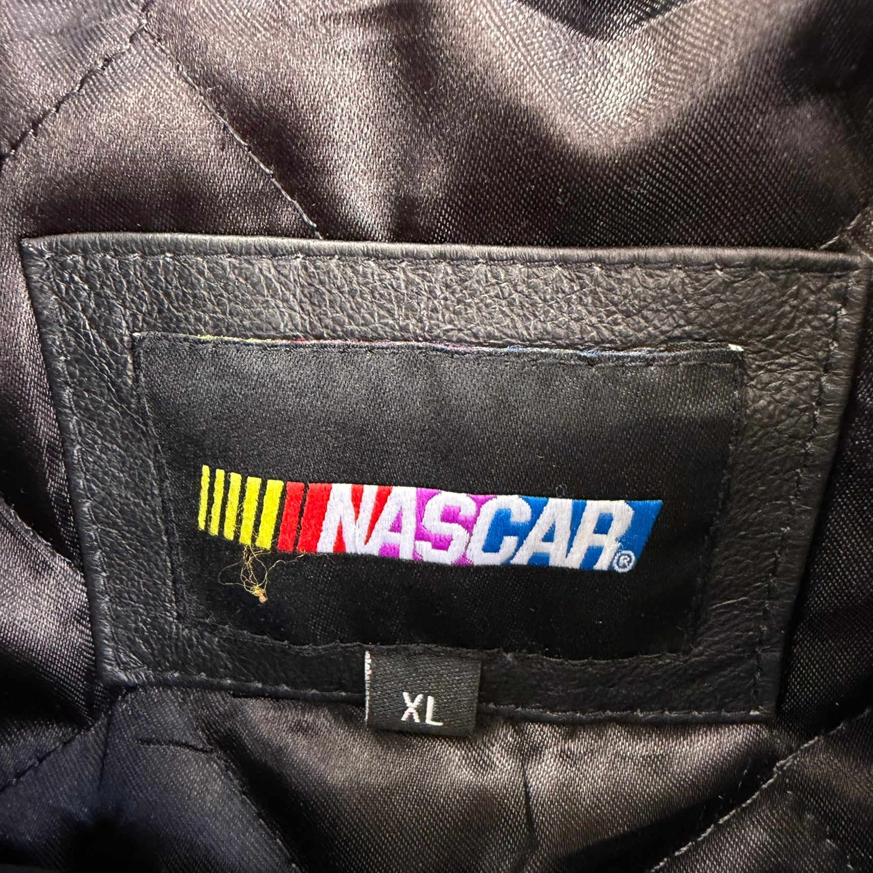 J- Vintage '09 Nascar Sprint Cup Series Dale Earnhardt Jr. Amp Energy Leather Jacket - XL