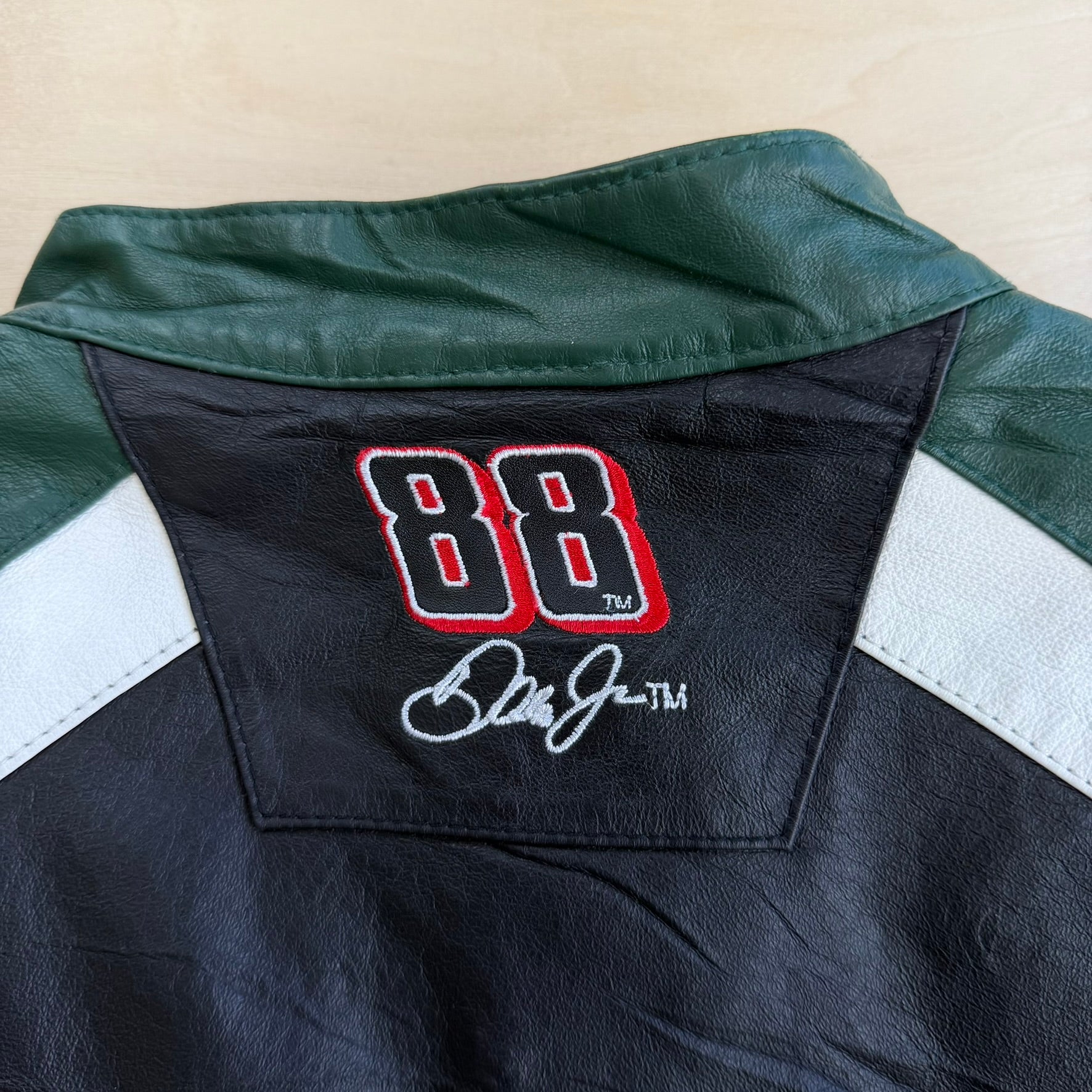 J- Vintage '09 Nascar Sprint Cup Series Dale Earnhardt Jr. Amp Energy Leather Jacket - XL