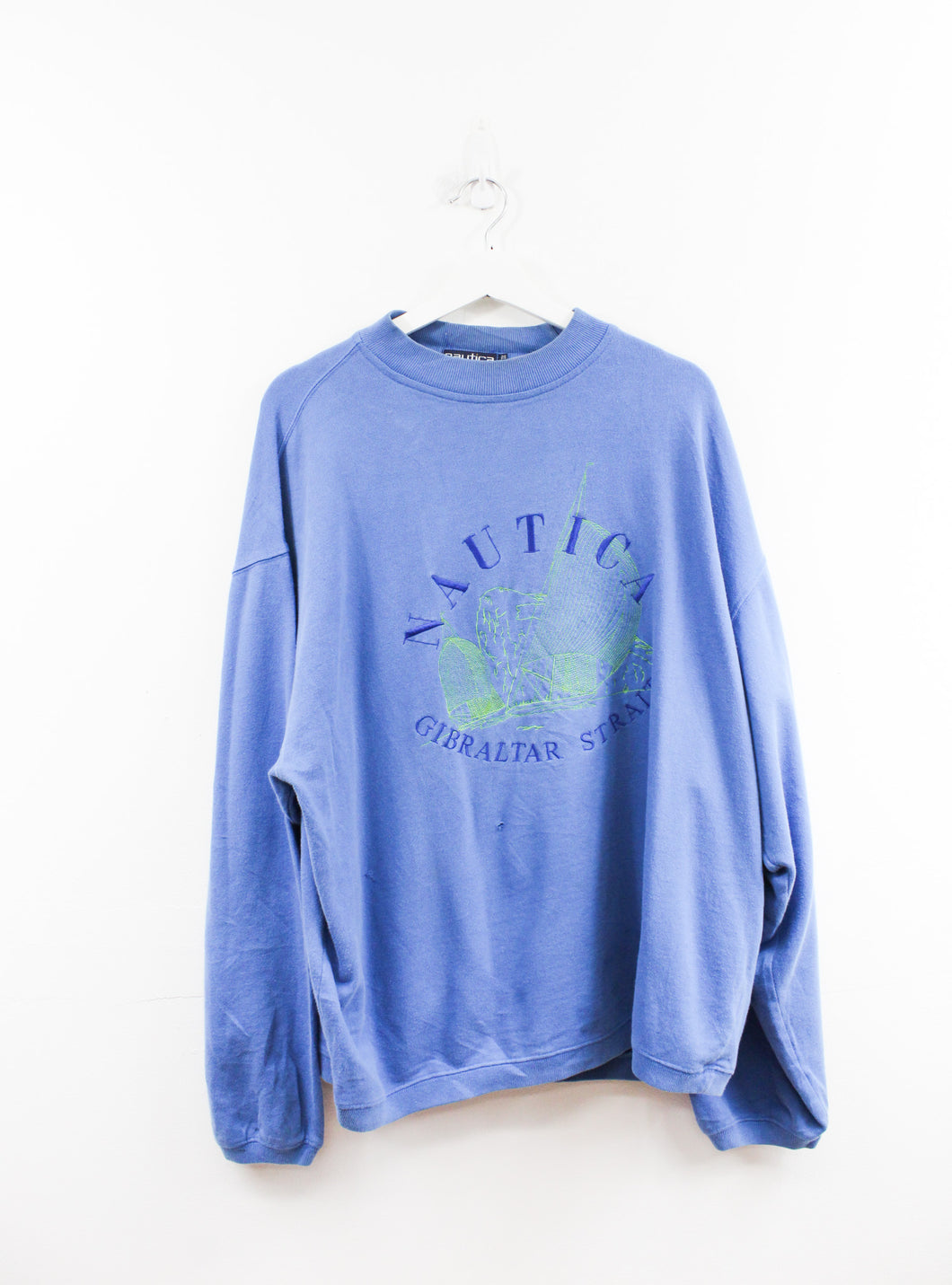 Vintage Nautica Gibraltar Straits Embroidered Crewneck