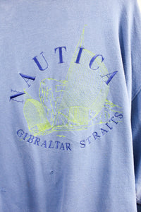 Vintage Nautica Gibraltar Straits Embroidered Crewneck