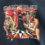 Vintage '03 Iron Maiden Dance Of Death Tour Graphic Artimonde Tag Hoodie - L