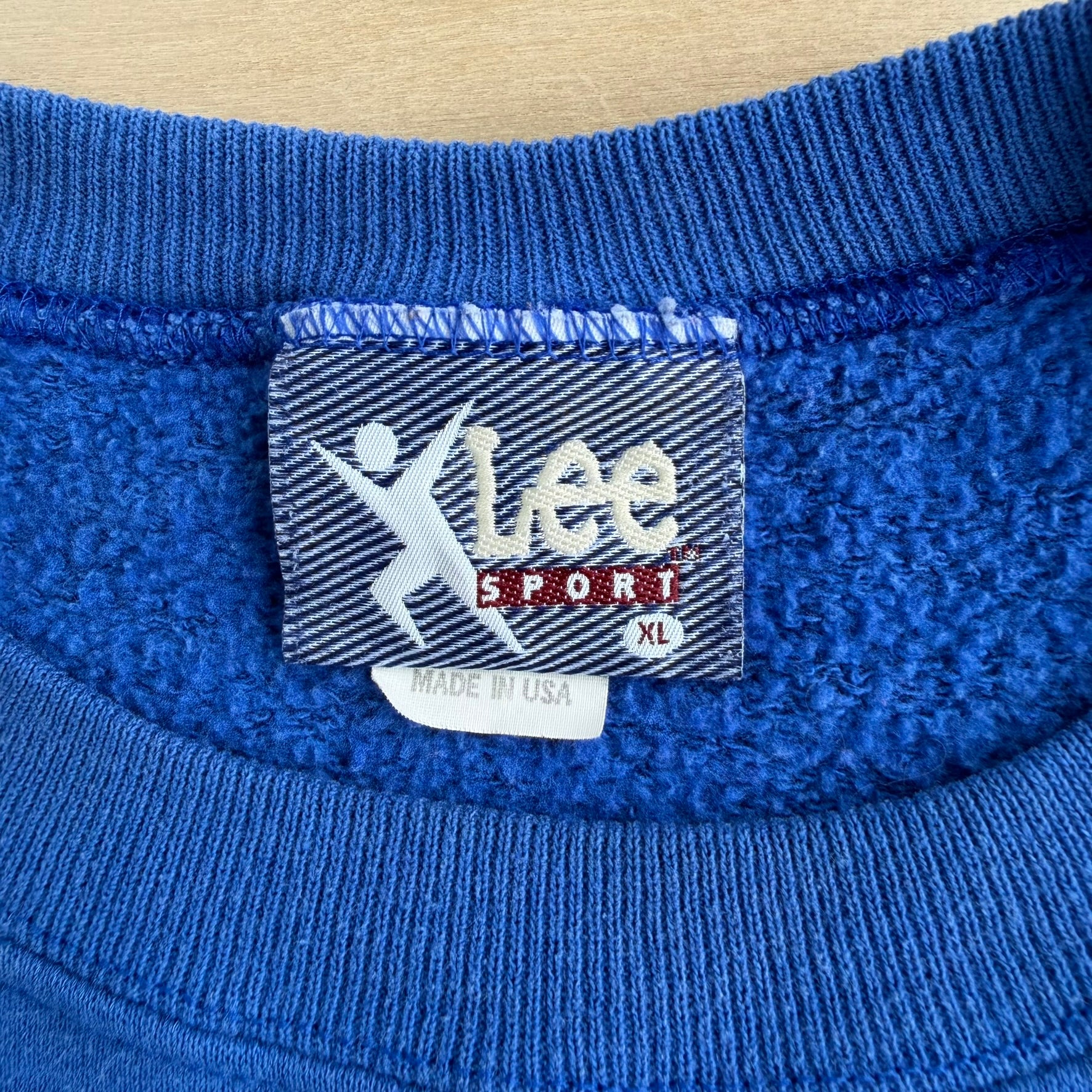 Vintage St Louis Rams NFL Lee Embroidered Text & Logo Made In USA Crewneck - XL
