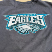 Vintage '01 Philadelphia Eagles NFL Lee Text & Logo Crewneck - L