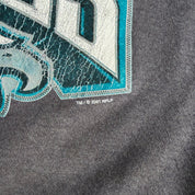 Vintage '01 Philadelphia Eagles NFL Lee Text & Logo Crewneck - L