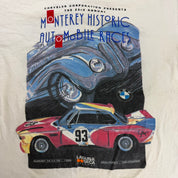 J- Vintage '96 Monterey Automobile Race Graphic Single Stitch Tee - M